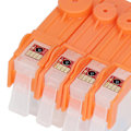 Miniatyrbillede 3 af 8: 4 stk. blækpatroner permanent chip jævn output stor kapacitet 4 farver udskiftning til printer til HP 564
