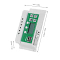 Pikkukuva 4 / 8: 30A 12V 24V LCD Aurinkoenergian Lataussäädin Aurinkopaneeli Akun Säädin Kaksois-USB-Ulostulolla