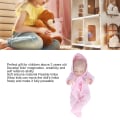 Miniatyrbillede 8 af 8: 10 tommer genfødte dukker blød silikone delikate ansigtsdetaljer vaskbar livagtig babydukke legetøj med pyjamasPink