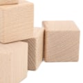 Pikkukuva 4 / 8: 10 kpl viimeistelemättömiä puupalikoita 4 cm sileä kestävä tukeva tasakokoinen pienet puukuutiot askarteluun DIY-kodinsisustukseen