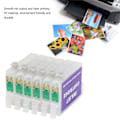 Miniatyrbilde 8 av 8: 6 farger blekkpatron med permanent chip erstatningspatron skriver tilbehør T0801 T0802 T0803 T0804 T0805 T0806