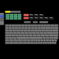 Miniatyrbillede 7 af 8: Programmerbar DIY Genvejstastatur Trådløst Multifunktionelt USB Bluetooth Dobbelttilstand 12 Taster med Knapper til Kontor Spil