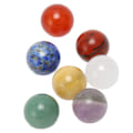 Miniatyrbilde 5 av 8: 7 Chakra Stones Set Purify Negative Energy Round Healing Stones with Charging Plate for Beginners Professionals