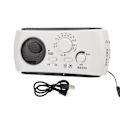 Pikkukuva 6 / 8: Aurinkokäyttöinen käsikampi AM/FM-radio LED-taskulampulla ja hätäpuhelimen laturella