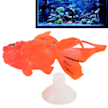 Miniatyrbillede 6 af 8: Kunstig fisk glødende effekt silikone simulation guldfisk til fiskeskål simulation dyredekorationGF04