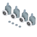 Miniatyrbilde 2 av 8: Reservedeler for dusjskyvedør, ruller for bunn, hjul (enkelt hjul)