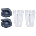 Miniatyrbild 2 av 8: 24OZ Transparent Blender Cup Container Lid Set Replacement Fit for 600W/900W Juicer