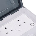 Pikkukuva 5 / 8: Wifi-älypistorasia IP66 vedenpitävä tukee ääniohjausta ajoitus 86 tyyppi ulkoälypistorasia UK 110-250V SNW 2S