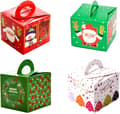 32 st Godisaskar Christmasaskar Bröllopsfavoriter, Pappersjulklapp DIY Presentkakaskar Dekorativa Godisaskar