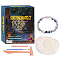 Miniatyrbillede 2 af 2: Krystal tone Dig Kit til børn  Mine Kit til DIY armbåndsfremstilling Udgravning Simulering Gravning Kit Geologi Naturvidenskab Legetøj
