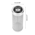 Miniatyrbilde 1 av 2: Akvariefilter i rustfritt stål, nettdeksel, beskytter reker og fisk (S Dia. 12mm)