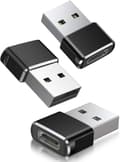 Miniatyrbillede 1 af 5: USB til USB C-adapter til iPhone 16 ProMax opladeradapter 3-pak Type C hun til USB A han til iPhone 15 14 13