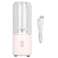 Miniatyrbilde 2 av 8: Bærbar Blender 6 Blad USB Oppladbar Multifunksjonell Mini Fruktmikser Juicer Kopp for Hjem Student 500ml Rosa