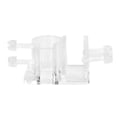 Miniatyrbillede 2 af 8: Høj transparent akryl ind og ud vandrør fiksering klemme enkelt hul til fiskebeholder akvarium 21mm