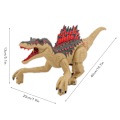 Miniatyrbild 6 av 8: Fjärrkontroll Dinosaurie Leksak Realistisk 2.4G Elektrisk Fjärrkontroll Simulering Spinosaurus Modell Leksak för Barn Pojkar Flickor Khaki Dubbel Batteri
