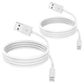 2-pack Apple MFi-certifierad iPhone-laddningskabel 2m Lightning till USB snabbladdning