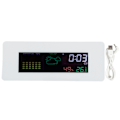Miniatyrbillede 2 af 8: Multifunktion indendørs termometer hygrometer ur med kalender alarmfunktion 12/24H format
