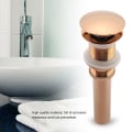 Miniatyrbillede 8 af 8: G1 1/4\" Messing Håndvask Pop-Up Afløb Samling Uden Overløb (Rose Gold)