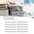 Miniatyrbillede 7 af 8: 10 stk. Bindekamme ABS 6 Huller Binderinge til Lærer Studerende Dokument Notebook Fremstilling Transparent