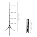 Miniatyrbillede 6 af 8: 190cm Stativ til Fotografering - Holdbar Softbox Reflektorer Tripod til LED Videolys