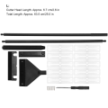 Miniatyrbilde 6 av 8: Akvariealgeskrape i aluminiumlegering, glassfisketankalgerenser med avtagbar stang 65 cm med 10 blader