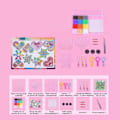 Miniatyrbillede 1 af 8: Børns Fuse Beads Kit 2.6mm 12 Farver Quadrate Hjerte Hexagonale Gennemsigtige Plader DIY Perler Håndværk Legetøj