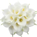 Miniatyrbillede 9 af 9: 20 stk. Calla Lily Brude Brudebuket Lataex Real Touch Kunstig Blomst til Hjemmefest Dekoration (Pink)