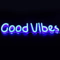 Miniatyrbild 8 av 8: Neon skylt Good Vibes ord USB-driven neonljus för sovrum bar pub hotell fest konstdekoration