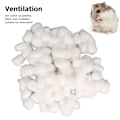 Miniatyrbild 7 av 8: Hamster Bomull Bollar Vinter Varma Mjuk Smådjur Sängkläder Bomull Bollar för Hamster Syrisk Hamster Chinchilla Vit