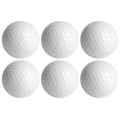 Miniatyrbillede 2 af 8: 6 stk. syntetisk gummi LED lysende golfbold lysende attraktiv til nat- og dagtræning orange