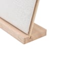 Miniatyrbilde 4 av 8: Trestativ i tre for smykker i tre med 16 spor, avtakbar L-form, solid struktur, halskjedeholder for smykkerbutikk hjemme