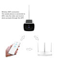 Miniatyrbilde 8 av 8: Utendørs solcellekamera Wifi trådløst IP67 vanntett nattsiktsovervåkingskamera for kontor leilighet hjem