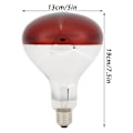 Pikkukuva 6 / 8: Tiput lämpölamppu infrapunalämmitin Basking Spot Heat Reptile Heat Lamp Punainen lamppu hautomoa varten 220V / 250W