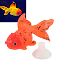 Miniatyrbillede 4 af 8: Kunstig fisk glødende effekt silikone simulation guldfisk til fiskeskål simulation dyredekorationGF04