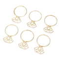 Miniatyrbillede 5 af 8: 80 stk. ringformede papirclips rustfrie multifunktionelle multifunktionelle med klar æske til kontor skole guld