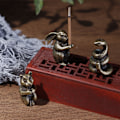 Miniatyrbillede 7 af 8: 12 stk. Røgelsesholder Retro Stjernetegn Husholdningslegering Hjemmedekoration til Studie Stue Soveværelse