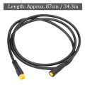Miniatyrbillede 4 af 7: 87cm 34,3in Vandtæt 3-polet Stik Konverter Adapter Kabel Tilbehør til Elektrisk Cykel (HanHun)