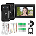 Miniatyrbillede 2 af 8: 7 tommer 2 Kameraer 1080P Video Intercom Trådløs Wifi Dørtelefon Nattesyn Kamera 100-240VUS