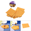 Miniatyrbillede 1 af 2: 100 stk./parti kvadratiske slik- og chokoladeindpakninger i aluminiumfolie 3\" x 3\" gyldne