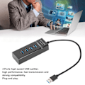 Miniatyrbild 7 av 8: USB 3.0 HUB 4 Portar Höghastighets Slimmad Lättviktig Hot Plug USB-splitter för Windows / OS X / Linux