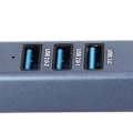 Miniatyrbild 4 av 8: USB till Ethernet-adapter 4 Portar 1000Mbps/100Mbps 5Gbps Aluminiumlegering USB 3.0 Hubb för Laptop Desktop Tablet