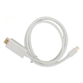 Miniatyrbild 2 av 8: Mini DisplayPort till HD Multimedia Interface Adapter Professionell Hane till Hane Mini DisplayPort Adapterkabel för Monitor Projektor Vit 1m/3.3ft