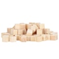Miniatyrbillede 7 af 8: 100 stk. træklodser fyrretræ firkantede blanke blokke til DIY-håndværk tidlig barndom puslespil legetøj 10mm