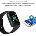 Miniatyrbild 7 av 10: 1.5 Tum TFT Ultra HD Färgstark LCD Bluetooth Smart Sportklocka Svart