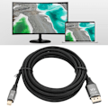 Miniatyrbild 9 av 9: B0305‑3 mini dp till DP-kabel 1.4 Version 8K Högupplöst Kabeladapter 3 Meter