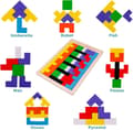 Pikkukuva 3 / 6: Älypalapeli Peli / Lelu Lapsille - Puulelu Multicolor multicolor