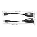 Miniatyrbild 4 av 8: USB 2.0 till RJ45 Ethernet Förlängningsadapter Nätverkskabel Trådbunden Lan för OS X
