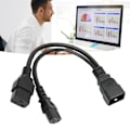 Miniatyrbild 1 av 8: IEC320 C19 IEC320 C13 till IEC320 C20 Strömkabel Professionell Standard Y-splitterkabel för Dator HDTV Monitor