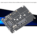 Miniatyrbild 8 av 8: M.2 NGFF/MSATA till SATA 3.0 Adapter SSD till SATA Konverter Reader Board Datorutrustning