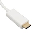 Miniatyrbild 6 av 8: Mini DisplayPort till HD Multimedia Interface Adapter Professionell Hane till Hane Mini DisplayPort Adapterkabel för Monitor Projektor Vit 1m/3.3ft